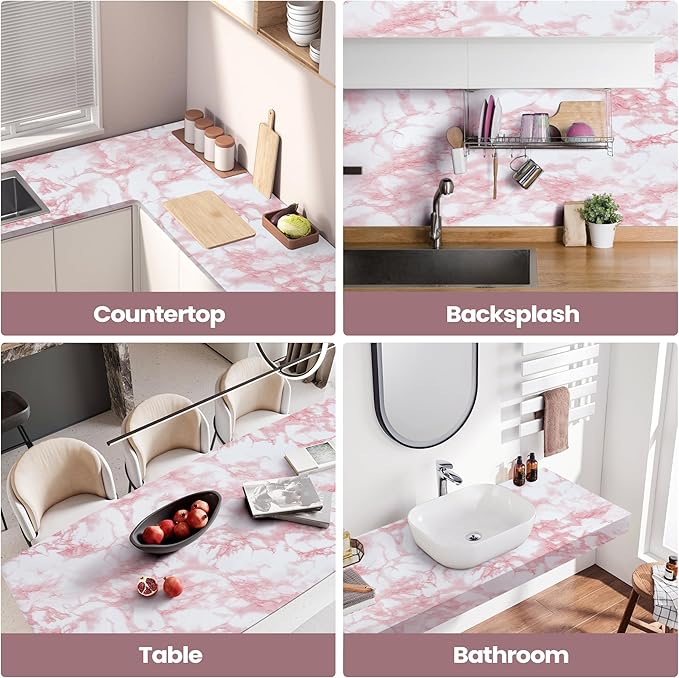 Abyssaly Glossy Marble Contact Paper - Image 5