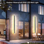 2Pack 31.5inch Long Outdoor Modern LED Wall Light, 24W Waterproof IP65 Warm - Image 2