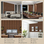 16-Pack 3D Slat Wall Panels, Easy-Install Soundproof Faux Wood Wall Panels - Image 6