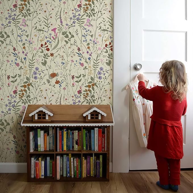 JiffDiff Floral Wallpaper Peel and Stick - Image 5