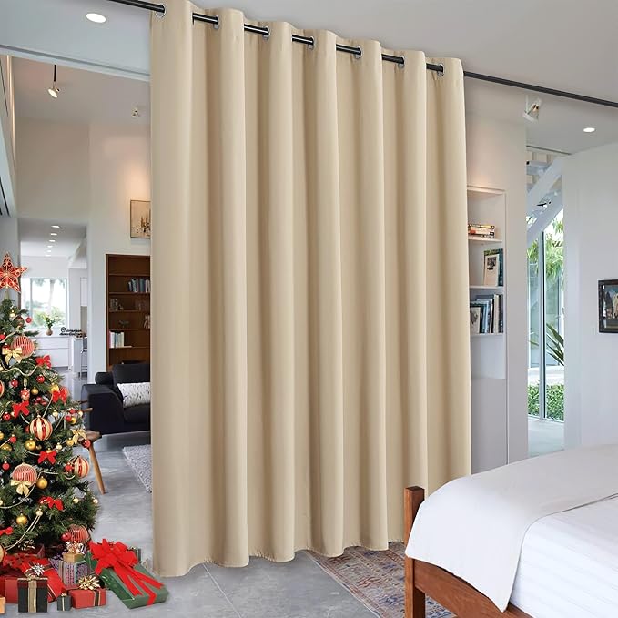 RYB HOME Room Divider Curtains Total Privacy Screen Thermal Insulated by RYBHOME