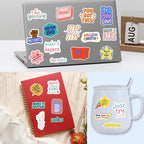 Motivational Stickers - Vinyl Inspirational Stickers for Water Bottle Laptop Decal Positive Qoute Encouraging Stickers Afirmations Encouragement Encouraging Gift Idea for Student Kids Teen