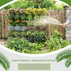 Briwooody 30 Set 60 Pocket Vertical Stackable Wall Planters Kit Outdoor Self - Image 8
