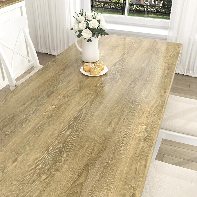 WESTICK Glossy Brown Wood Contact Paper Self Adhesive Wooden Wallpaper Kitchen - Image 2