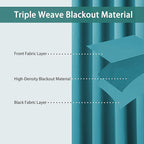 BONZER Extra Wide Room Divider Curtain Total Privacy Wall Noise Reducing - Image 2