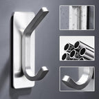 DELITON Adhesive Towel Hooks for Bathroom - Image 4