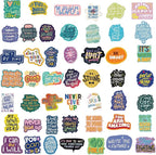 50PC Motivational & Inspirational Stickers for Adults & Teens, Vision Board Supplies, Positive Affirmation & Quote Reward Stickers (Waterproof) for Teachers, Students & Employees
