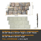 ROOMTEC 1-Pack Faux Stone Wall Covering Panels - Image 2