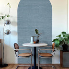 JiffDiff Grasscloth Wallpaper Peel and Stick Blue Grassweave Stick on Wallpaper - Image 6