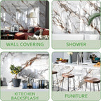 Marble Peel and Stick Waterproof Wall Paneling, Covers 38.75 Sq. Ft. - Image 5