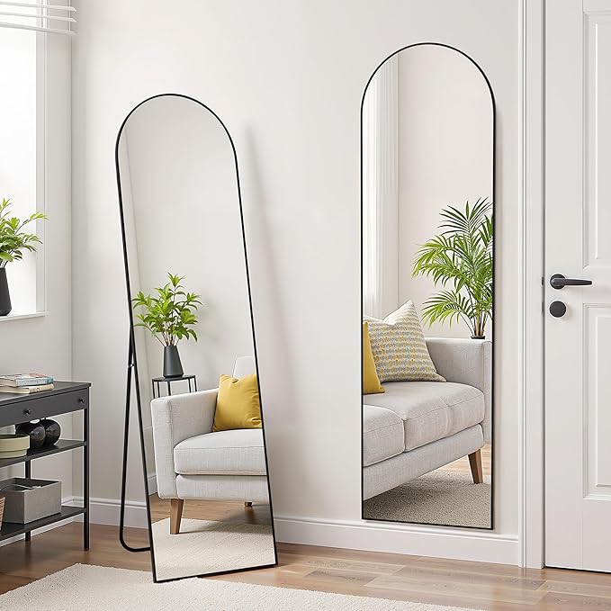 Simple Deluxe Arched Full Length Mirror, - Image 3