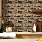 3D Peel and Stick Faux Stone Wall Panels 11.8" x 11.8" 10-Pack, Stone-Look Wall - Image 2