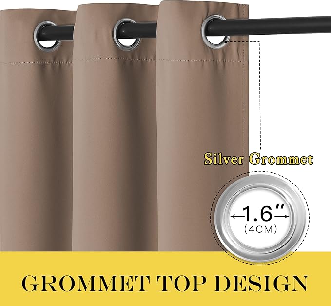 NICETOWN Patio Blackout Curtain Panels - Image 6