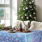 Kochorie 100 Ft x 54 Inch Iridescent Winter Snowflake Tablecloth Roll - Image 6
