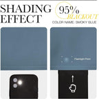 NICETOWN Smoky Blue Blackout Curtains 84 inches Length - Image 4