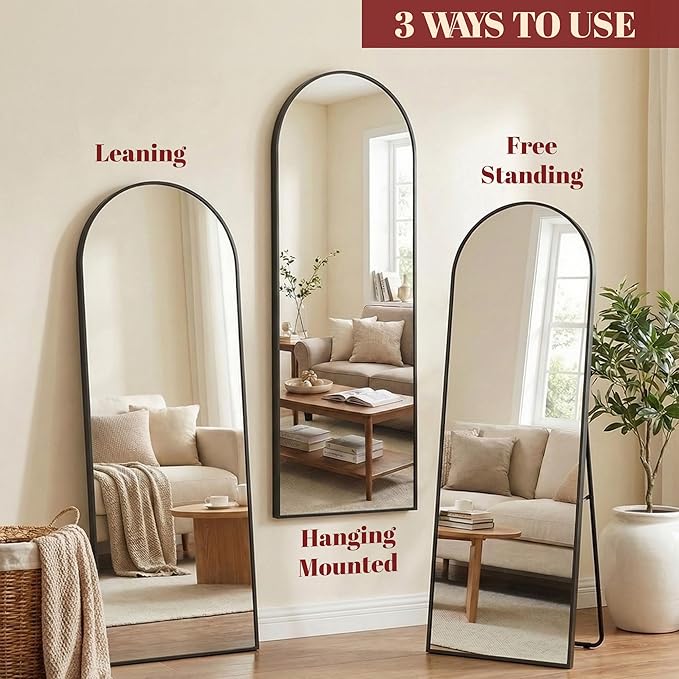 Suidia 56"x14" Arched Full Length Mirror - Image 8
