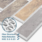 16-Pack 3D Faux Brick Acoustic Wall Panels, 11.8" x 11.8" PET Soundproof & - Image 3