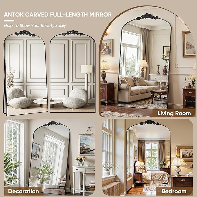 Antok Arched Full Length Mirror, Full Body Mirrors - Image 7