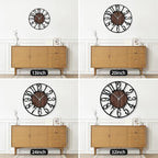 Maxstar Large Round Wall Clock for Living Room Decor Battery Operated Non - Image 4