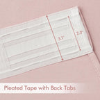 MIULEE Baby Pink Back Tab Blackout Curtains 84 Inch Length 2 Panels Set - Image 4