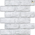 3D Faux Brick Wall Panels Peel and Stick, Small Brick-Look Textured Wall Sticker by SMOOSTIKCDECOR