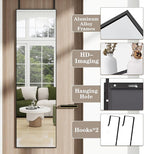 Full Length Door Mirror 14x48, Metal Frame - Image 6