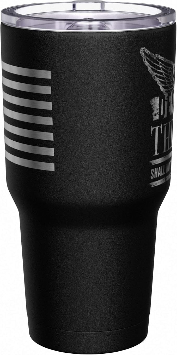 We The People Holsters - Defend The 2nd - Shall Not Be Infringed - Gun Coffee Tumbler - American Flag Coffee Travel Mug - American Made Travel Mug - Double Insulated Tumbler - 30 oz