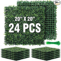 KASZOO 24 Pack 20"x20" Grass Wall Panels by HOME