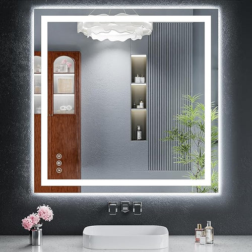 36"x36" LED Bathroom Mirror by MYSUNORIA