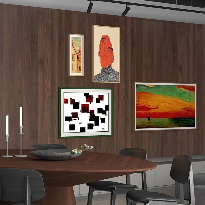 BOMENG Walnut Wood Contact Paper 16x354 inch Dark Brown Wood Wallpaper Peel and - Image 3