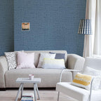 Blue Peel and Stick Wallpaper Linen Contact Paper - Image 5