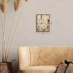 Framed Boho Floral Wall Art, Neutral Botanical Wildflower Canvas Wall Decor - Image 3