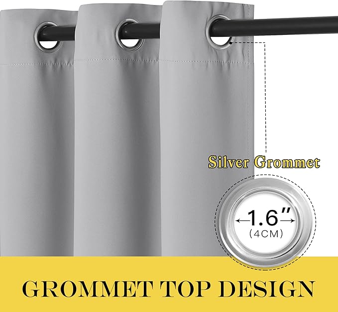 NICETOWN Blackout Curtains 63 inches Long - Image 6
