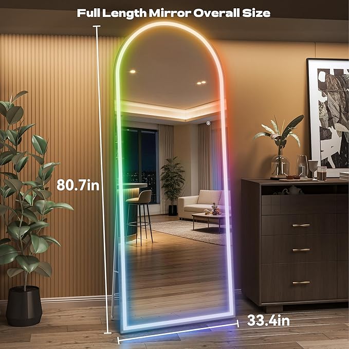 Hasipu Arch Full Length Mirror 81 x 34 in - Image 2