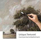 JolyWell Hand-Painted Vintage Canvas Wall Art, Landscape Wall Painting Prints - Image 5