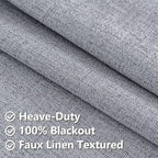 IGEMAEVE 100% Blackout Curtains 108 Inches Long - Image 5