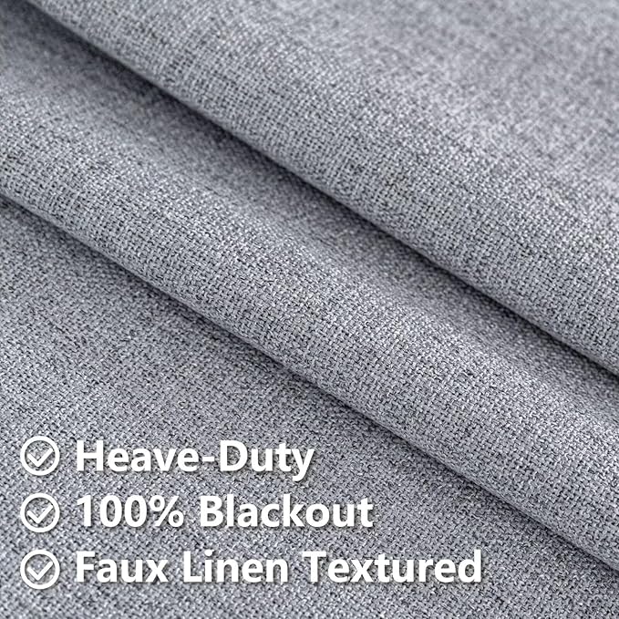 IGEMAEVE 100% Blackout Curtains 108 Inches Long - Image 5