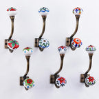 Indian Shelf Pack of 12 Heavy Duty Double Prong Multicolor Decorative Coat - Image 9