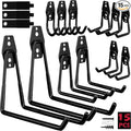 Garage Tool Storage Wall Hook Assortment Set: 15PCS Heavy Duty Large Hanger by SEDY