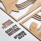 qmmp Modern Wooden Wall Sculptures - Image 5
