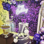 COKAOBE Purple Shimmer Wall Backdrop, Photo Backdrops - Image 5