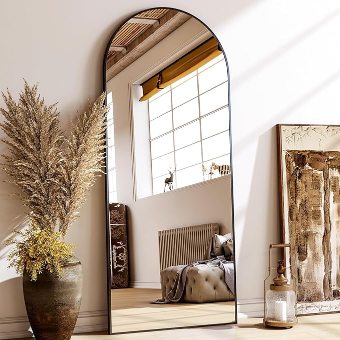 XRAMFY 24x68 Arched Full Length Mirror Floor Mirrors by XRAMFY