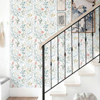 Froluya Floral Peel and Stick Wallpaper Boho Floral Contact Paper 16.9" x - Image 2