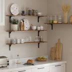 DINZI LVJ Long Wall Shelves, 47.3Inch Wall Mounted Shelves Set of 2, Extra - Image 7