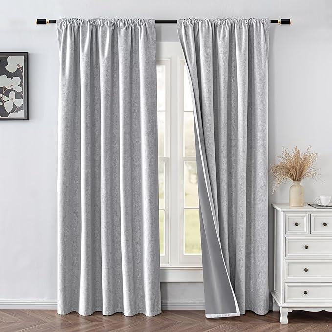IGEMAEVE 100% Blackout Curtains 72 Inch Length - Image 2