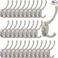 IBosins 32 Pack Silver Coat Hooks Wall Mounted by IBosins
