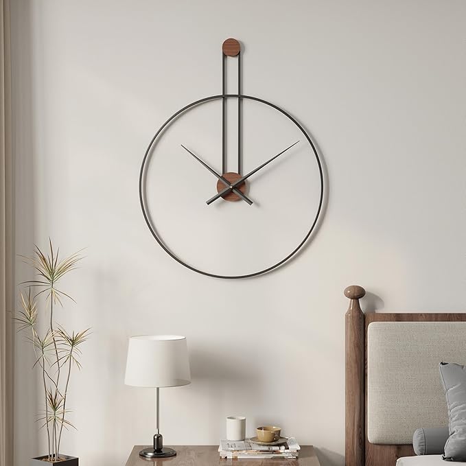 Large Wall Clock 24 Inch, Modern Silent Non-Ticking Clocks - Image 3