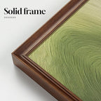 Vintage Framed Green Abstract Wall Art, Modern Minimalist Sage Green Canvas - Image 4