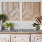 SnugLife 2 Pcs Wood Mountain Wall Art - Image 5