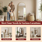 Suidia 78"x38" Arched Full Length Mirror - Image 9